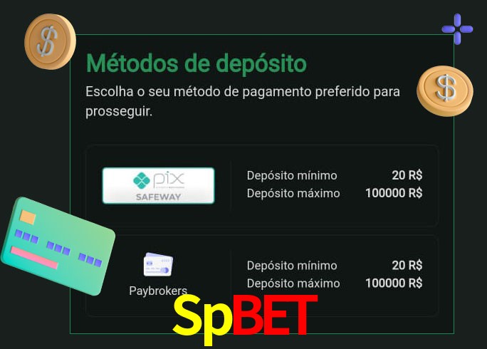 O cassino Spbet oferece uma grande variedade de métodos de pagamento